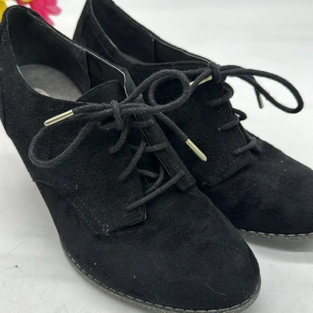 Dr. Scholl's Black lace up heels Memory Foam Cool Fit Size 7 BHE4962D - Picture 7 of 9